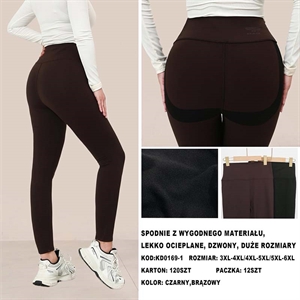 Legginsy lekko ocieplane Big Size  3XL-4XL/5XL-6XL