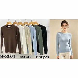 Sweter damski okrągły  S/M-L/XL