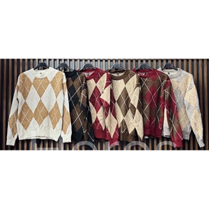 Sweter damski okrągły