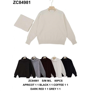 Komplet Sweter + Szalik  S/M-M/L