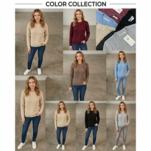 Sweter damski okrągły