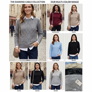 Sweter damski okrągły