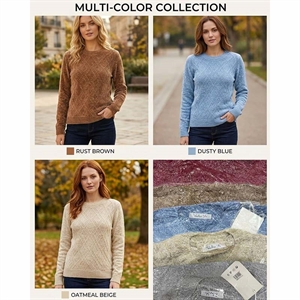 Sweter damski okrągły