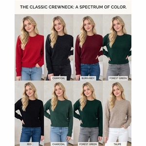 Sweter damski okrągły