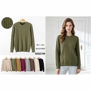 Sweter damski okrągły  M/L-L/XL