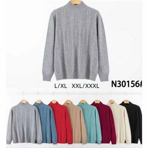 Sweter damski z półgolfem  L/XL-2XL/3XL