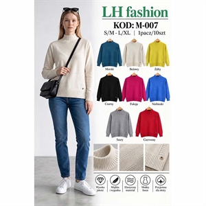 Sweter damski z półgolfem  S/M-L/XL