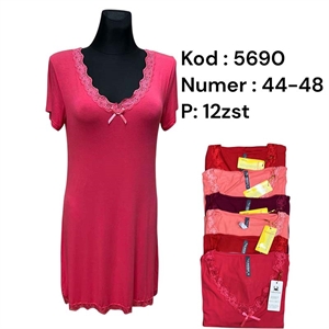 Koszula nocna damska z krótkim rękawem  44-48