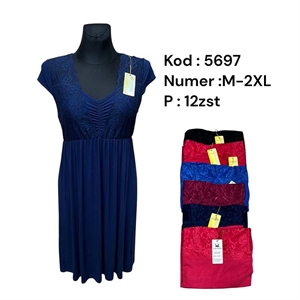 Koszula nocna damska z krótkim rękawem  M-2XL