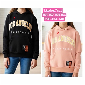 Bluza dziewczęca kangurka  128-164