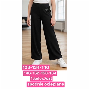 Spodnie ocieplane dziewczęce  128-164