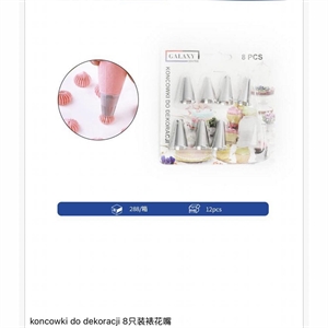 Końcówki do dekoracji