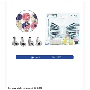 Końcówki do dekoracji