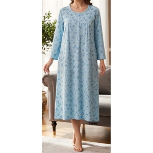 Koszula nocna ocieplana damska (M-3XL)