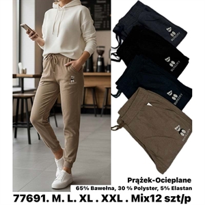 Spodnie ocieplane damskie (M-2XL)