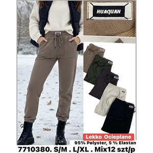 Spodnie ocieplane damskie (S-XL)