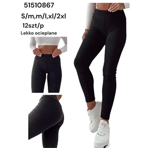 Legginsy lekko ocieplane damskie (S-2XL)