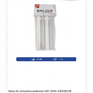 Klipsy do zamykania opakowań