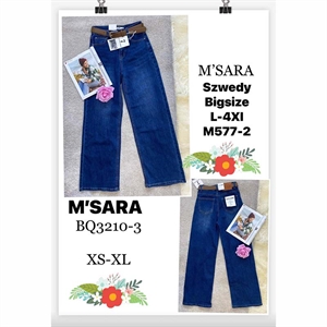 Jeansy szerokie nogawki Big Size  L-4XL