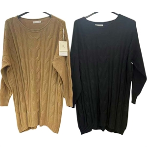 Tunika sweterkowa damska okrągła