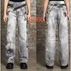 Jeansy szerokie nogawki  XS-XL