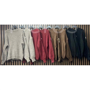 Sweter damski okrągły - Produkt Włoski