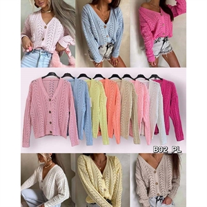 Sweter damski zapinany na guziki - Produkt Włoski