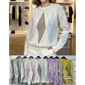 Sweter damski okrągły