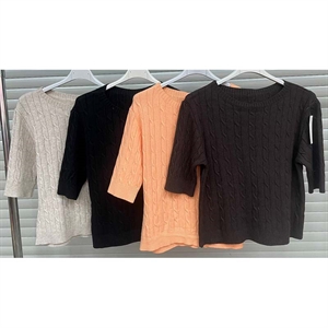 Sweter damski z krótkim rękawem