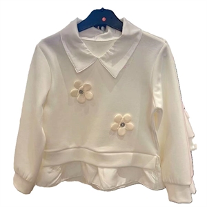 Bluzka dziewczęca z długim rękawem 4-14 lat