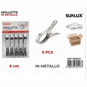 Metalowe klamerki do bielizny