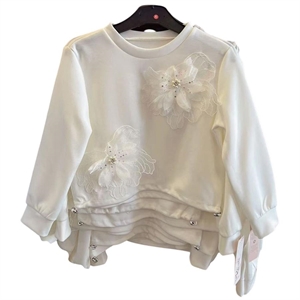 Bluzka dziewczęca z długim rękawem 4-14 lat