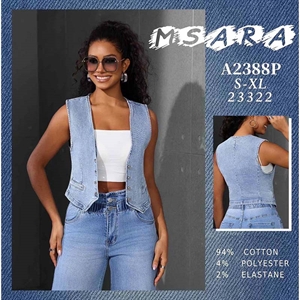 Kamizelka jeansowa damska M'sara  S-XL