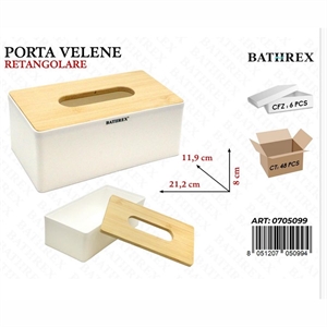 Prostokątny pojemnik na chusteczki