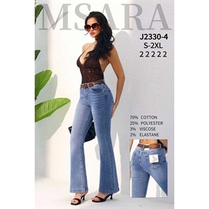 Jeansy dzwony damskie M'sara  S-2XL