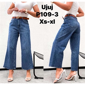 Jeansy szerokie nogawki  XS-XL