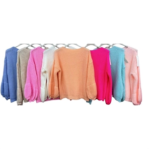 Sweter damski okrągły