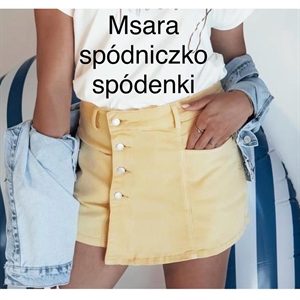 Szorty jeansowe imitujące spódnicę XS-XL