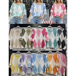 Bluzka dzianinowa damska - Produkt Włoski