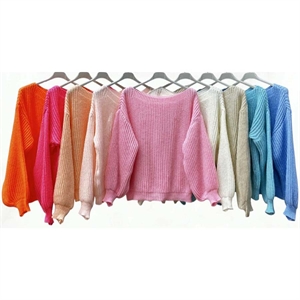 Sweter damski okrągły produkt Włoski