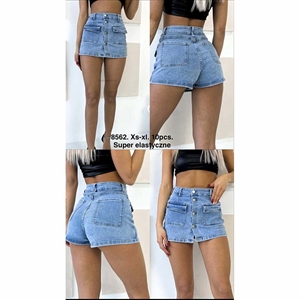 Szorty jeansowe imitujące spódnicę  XS-XL