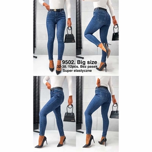 Jeansy damskie Big Size  32-38