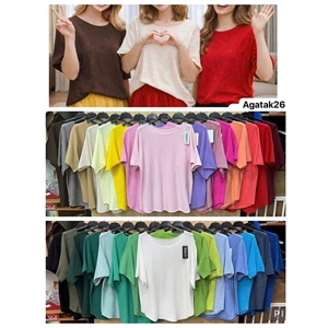 Sweter damski krótki rękaw