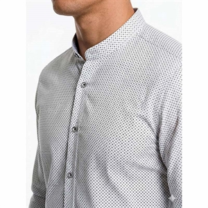 Koszula męska we wzór na stójce krój slim fit produkt Turecki  M-3XL lub S-3XL