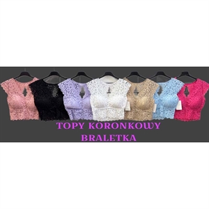 Bluzka crop top damski produkt Włoski