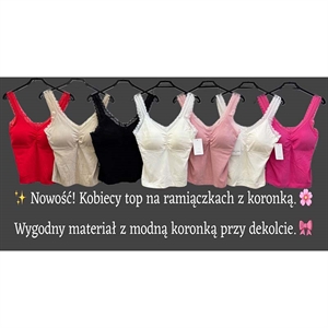 Bluzka crop top damski produkt Włoski