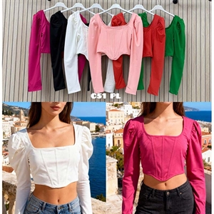 Bluzka crop top damski produkt Włoski