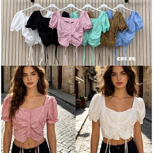 Bluzka crop top damski produkt Włoski