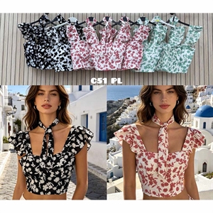 Bluzka crop top damski produkt Włoski