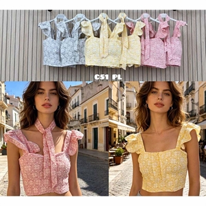Bluzka crop top damski produkt Włoski